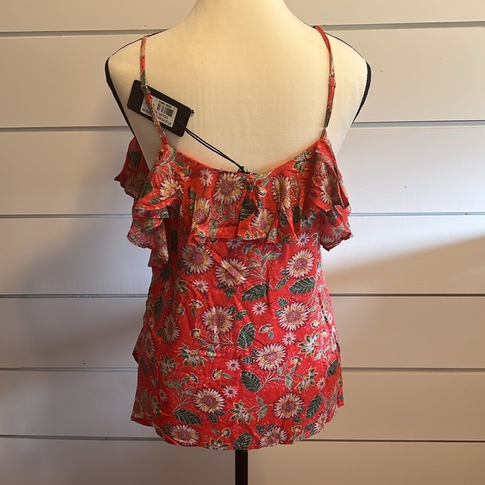 Miss Me Sunflower Cold Shoulder Top - Picture 3 of 5
